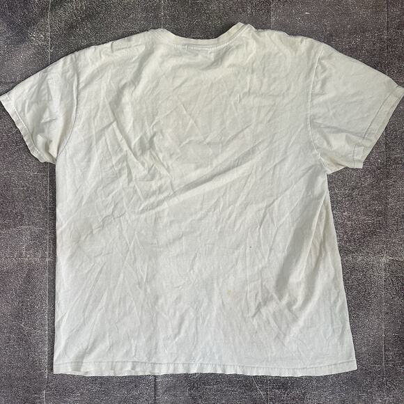 Men's Vintage Y2K Polo Ralph Lauren Jeans Co Flag Logo White T Shirt Tee Sz XL - Picture 3 of 3